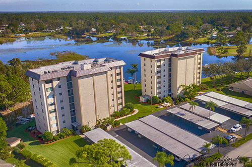 Twin Apartment Towers in Lake Placid Flroida