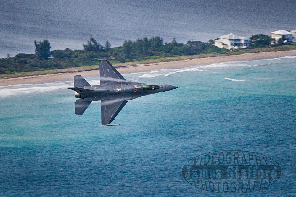 F-16 Aerial Photo from R-99 Helicopter