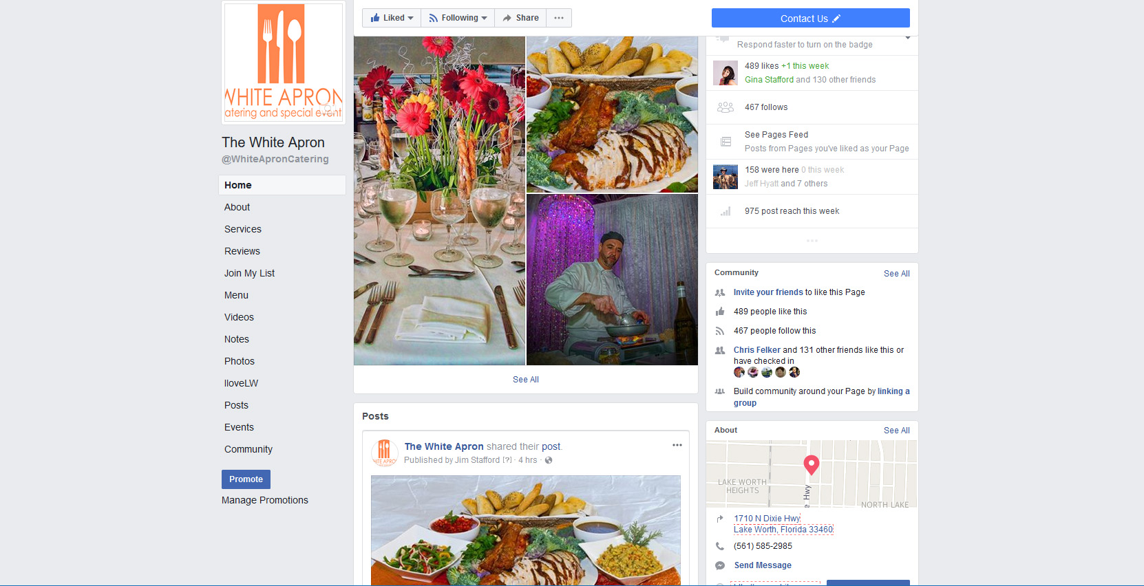 White Apron's Facebook page